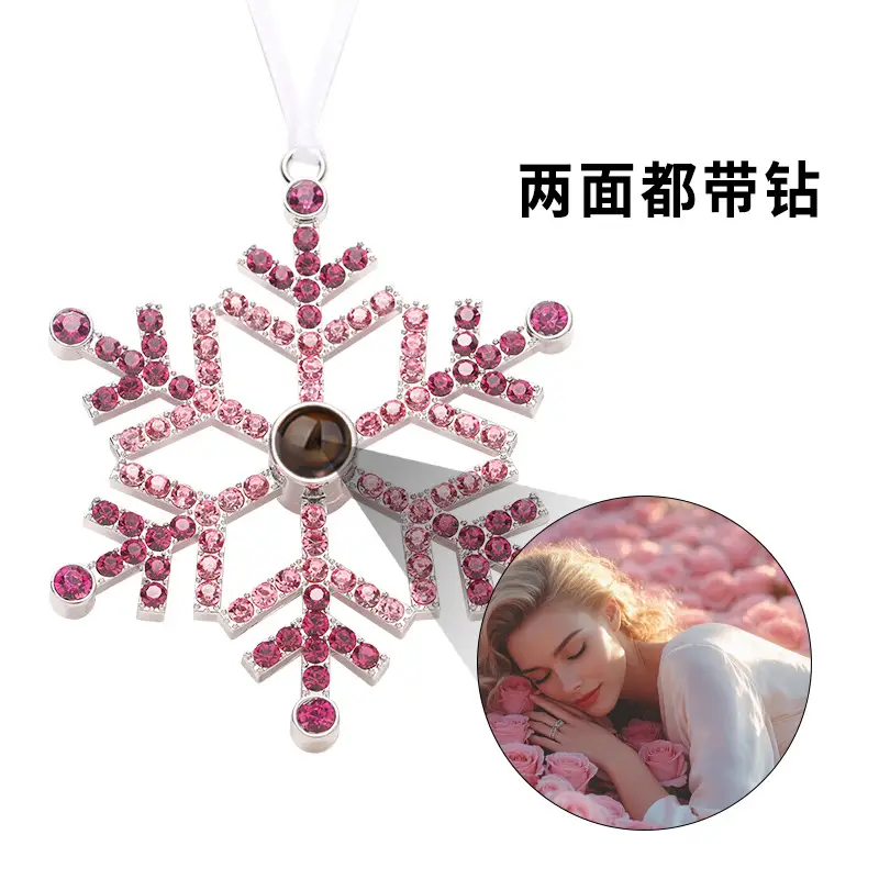 2025 Double-Sided Crystal Snowflake Photo Pendant — feature 9