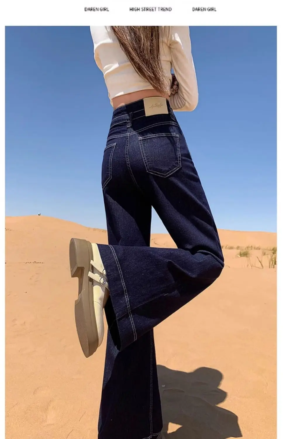 Dark Blue Wide Leg Jeans Plus Size 2024 — feature 27