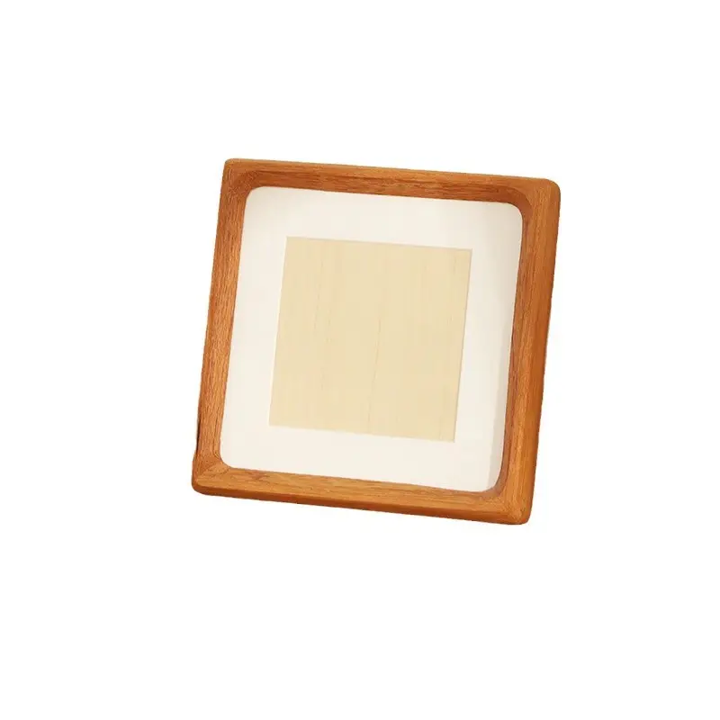 Square Rounded Solid Wood Photo Frame Wall Hanging Photo Calligraphy and Painting Mounting Frame Couple Calligraphy and Painting Photo Frame Picture Frame