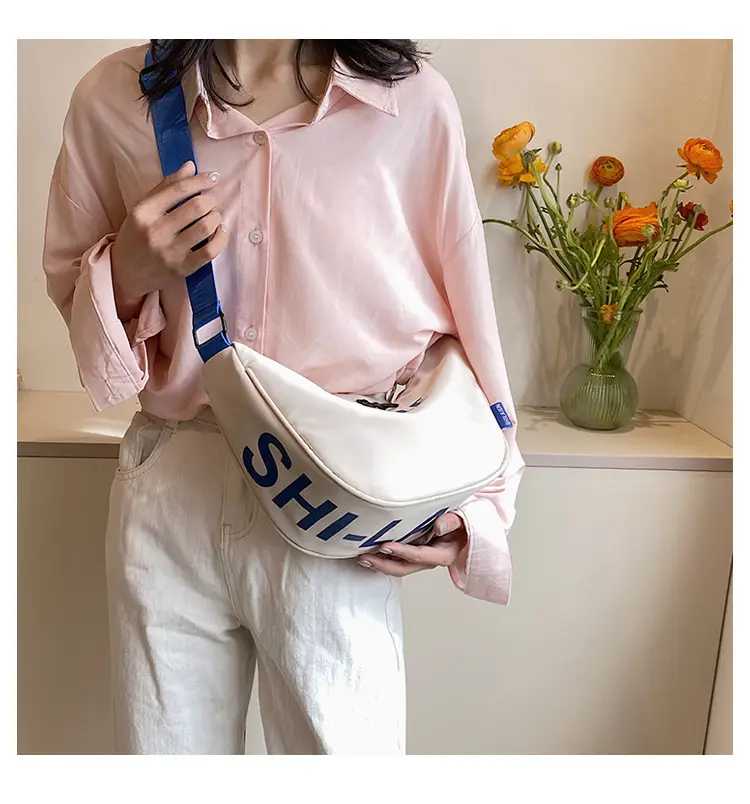 Red Crossbody Bag with "SLE" Print for Women — feature 27
