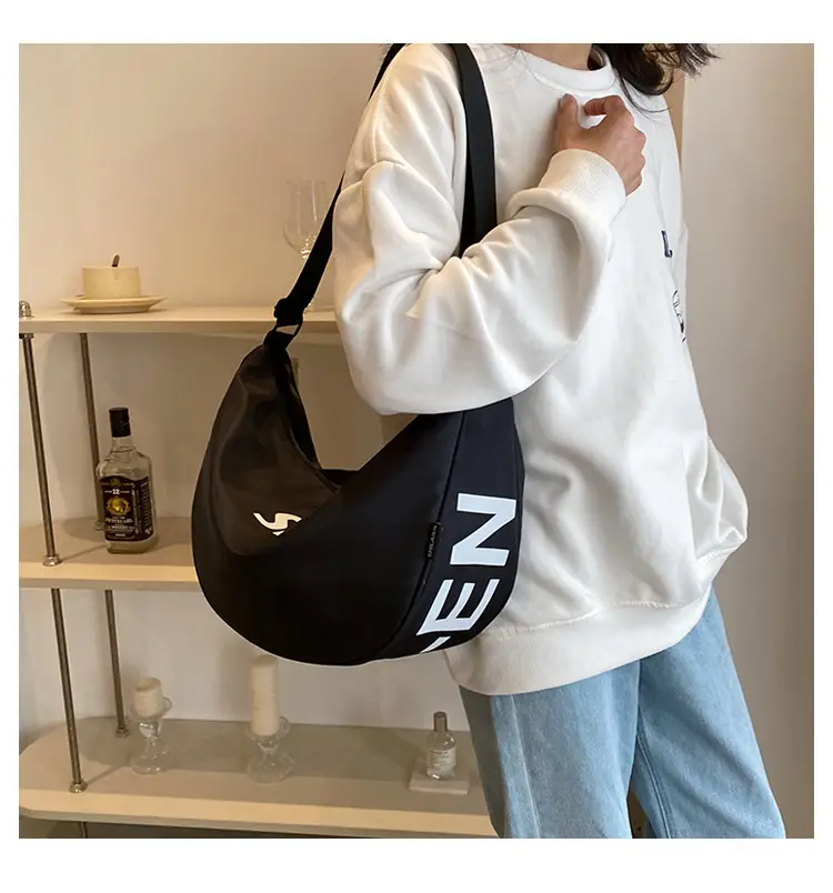 Red Crossbody Bag with "SLE" Print for Women — feature 37