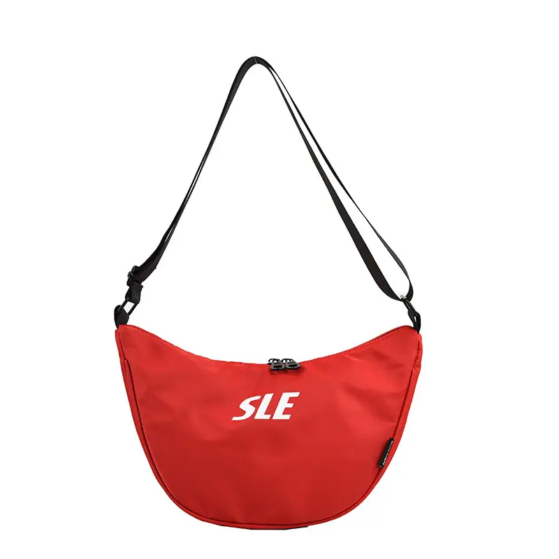 Red Crossbody Bag with "SLE" Print for Women - Image 12