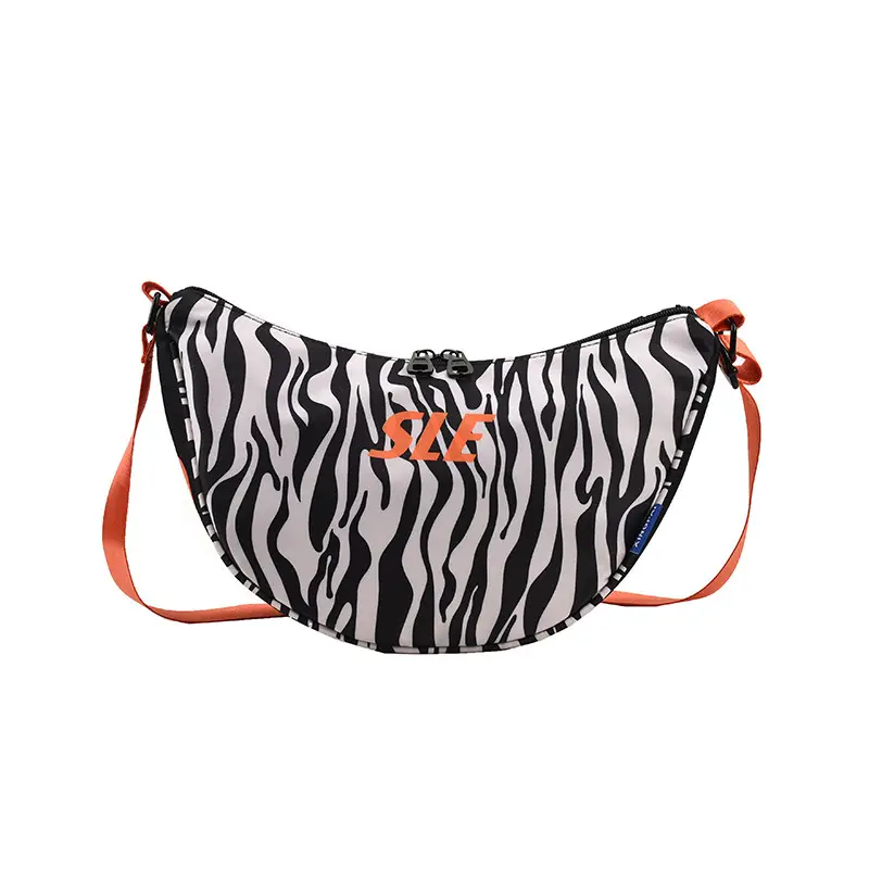 Red Crossbody Bag with "SLE" Print for Women - Image 8