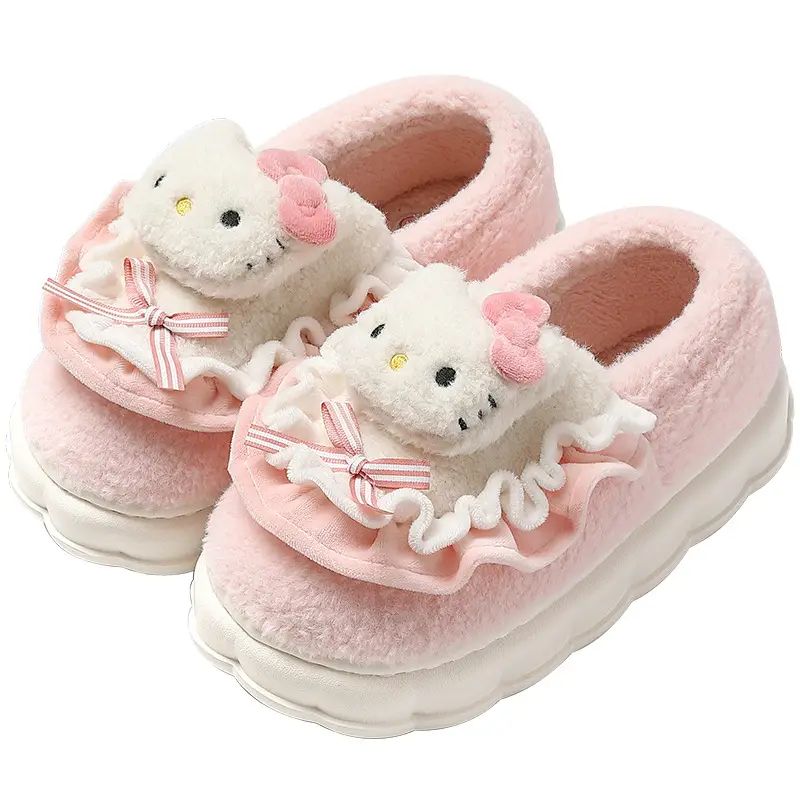 Moon shoes spring and autumn September and October bag with soft bottom non-slip 2024 new Mao Mao fleece-lined cotton slippers women's winter - Image 11