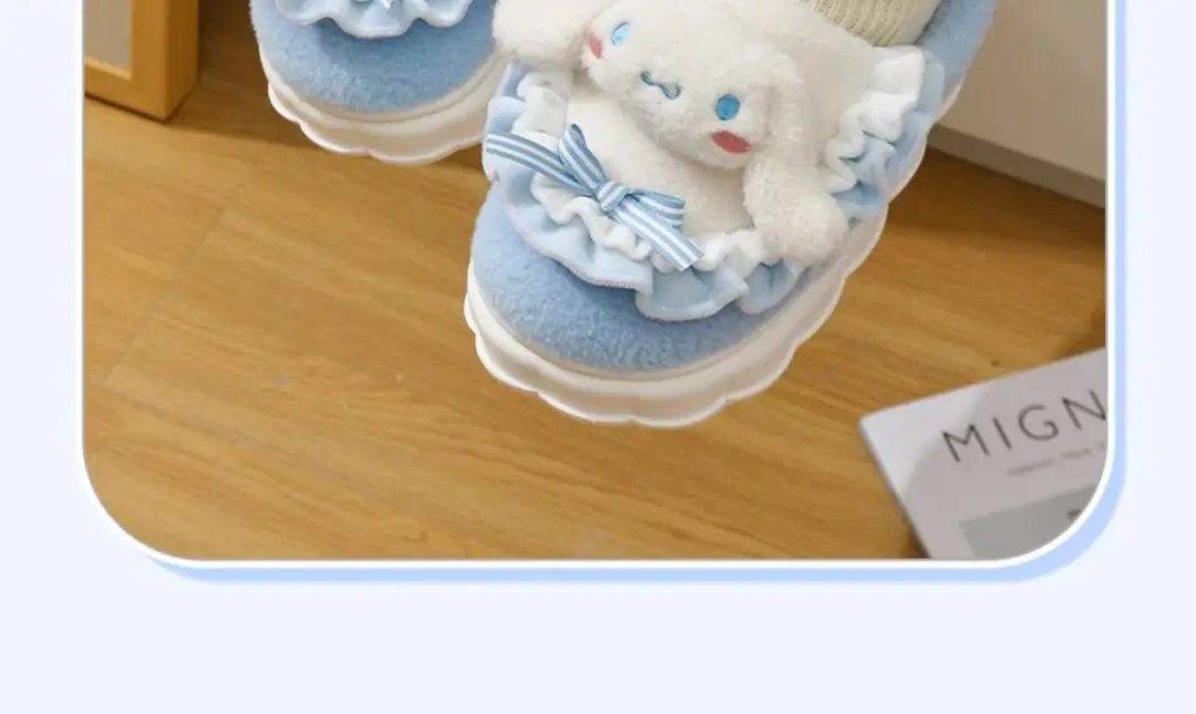 Moon shoes spring and autumn September and October bag with soft bottom non-slip 2024 new Mao Mao fleece-lined cotton slippers women's winter — feature 3