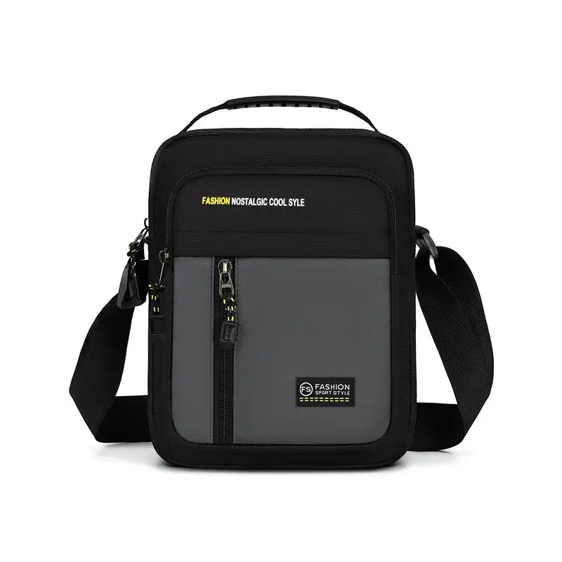 Men's Black Waterproof Crossbody Shoulder Bag - Image 3