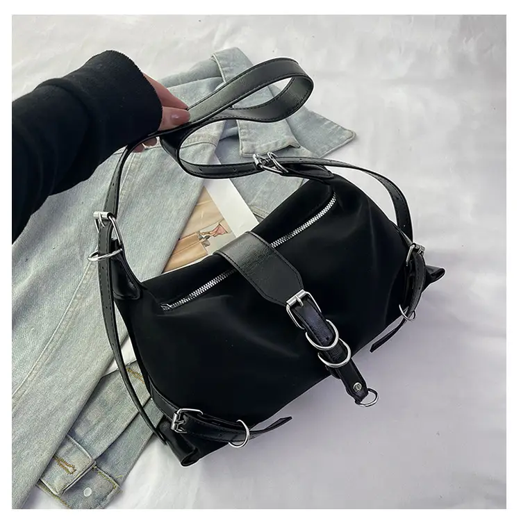 Black French Niche Shoulder Bag for Women — feature 19