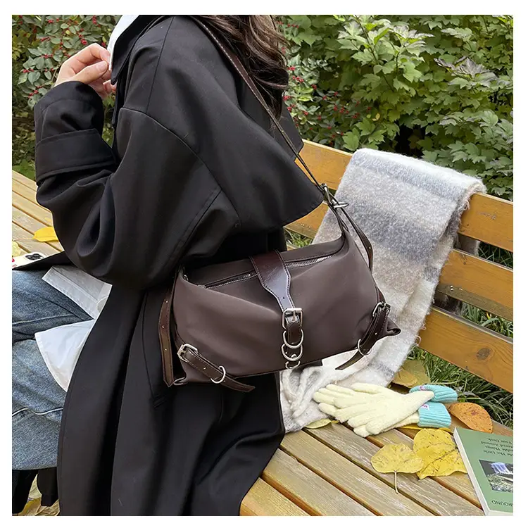 Black French Niche Shoulder Bag for Women — feature 7
