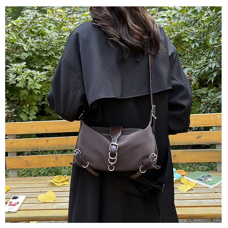 Black French Niche Shoulder Bag for Women — feature 9
