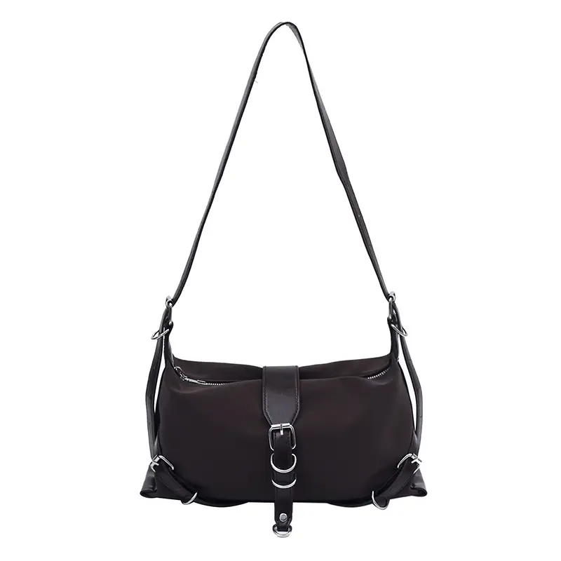 Black French Niche Shoulder Bag for Women
