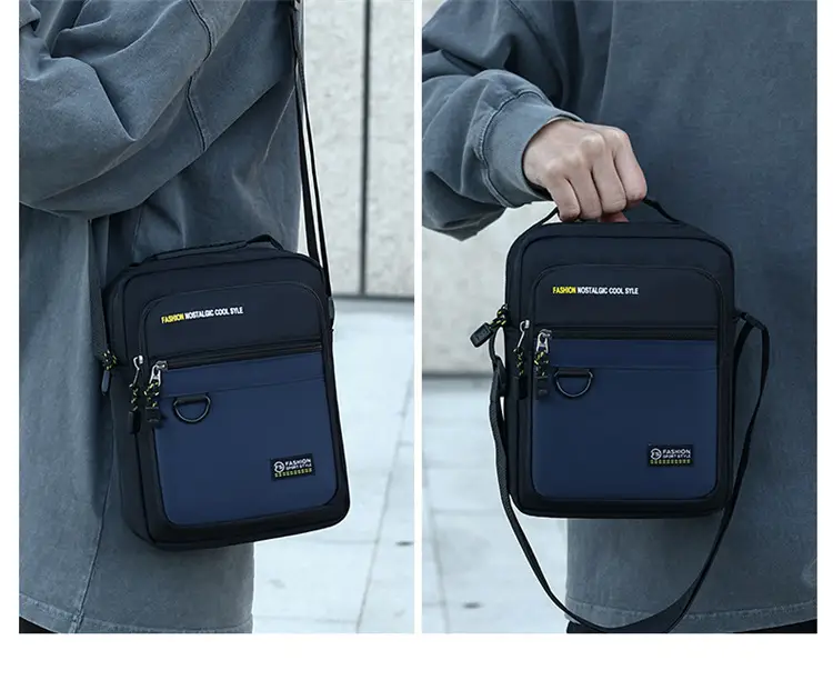 Men's Green Crossbody Bag with Phone Pocket — feature 11