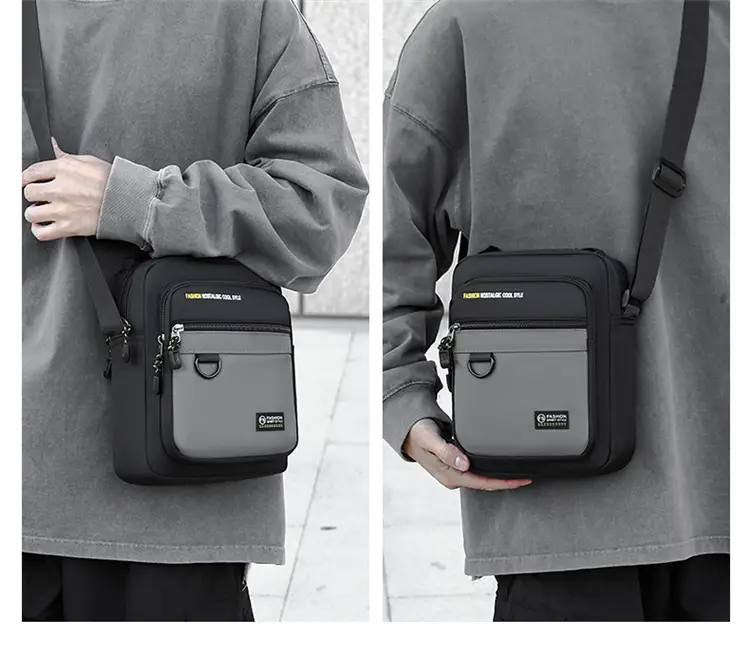 Men's Green Crossbody Bag with Phone Pocket — feature 15