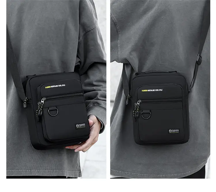 Men's Green Crossbody Bag with Phone Pocket — feature 19
