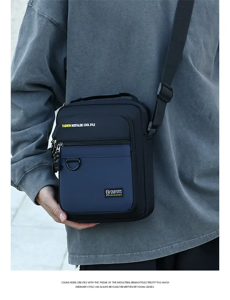 Men's Green Crossbody Bag with Phone Pocket — feature 9