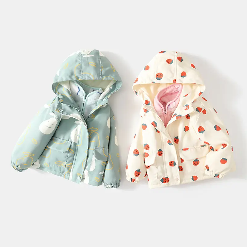 Boys' Coat Three-in-One Children's Spring Baby's Top Autumn New Outdoor Soft Shell Clothes Girls' Western Style Top - Image 4