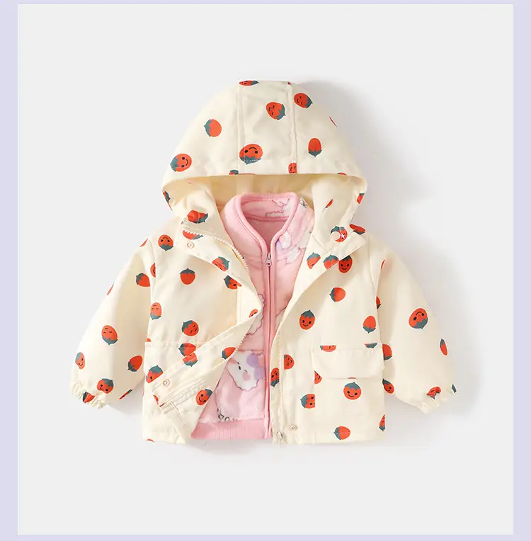Boys' Coat Three-in-One Children's Spring Baby's Top Autumn New Outdoor Soft Shell Clothes Girls' Western Style Top — feature 15