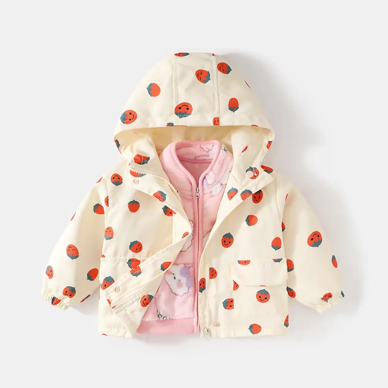 Boys' Coat Three-in-One Children's Spring Baby's Top Autumn New Outdoor Soft Shell Clothes Girls' Western Style Top - Image 2