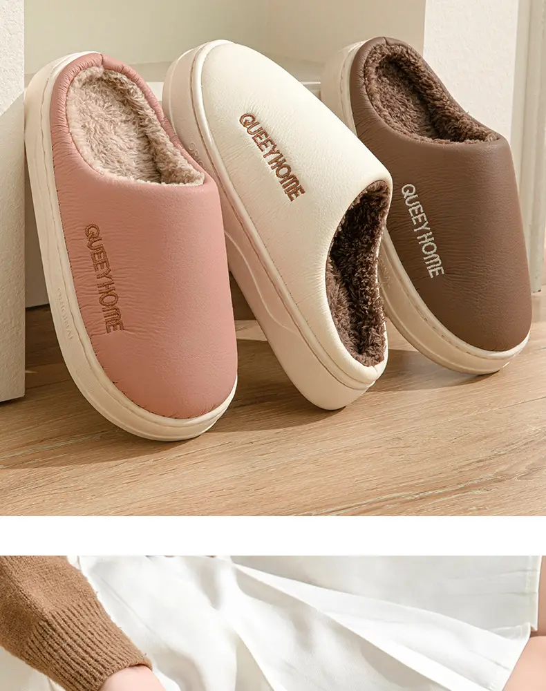Warm Fleece Lined Elderly Slippers White Winter 2025 β feature 15