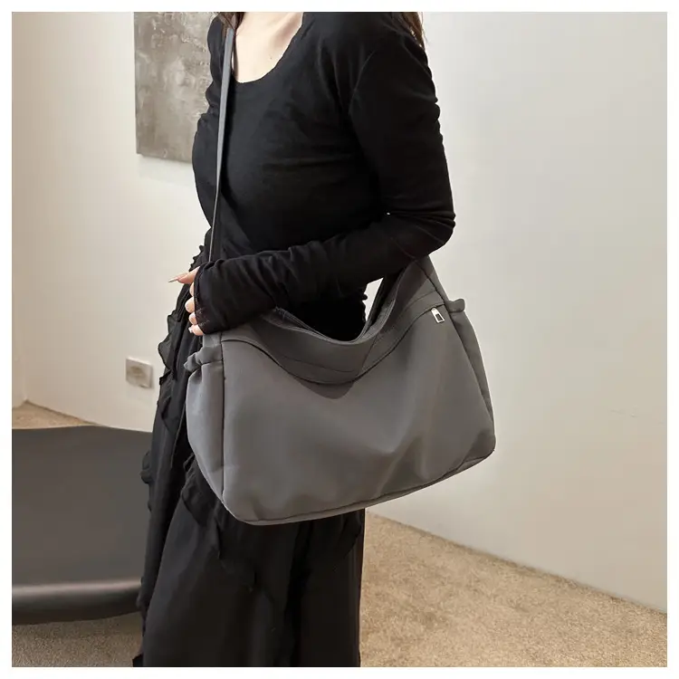 Men Korean Style Messenger Bag Large Capacity Grey — feature 15
