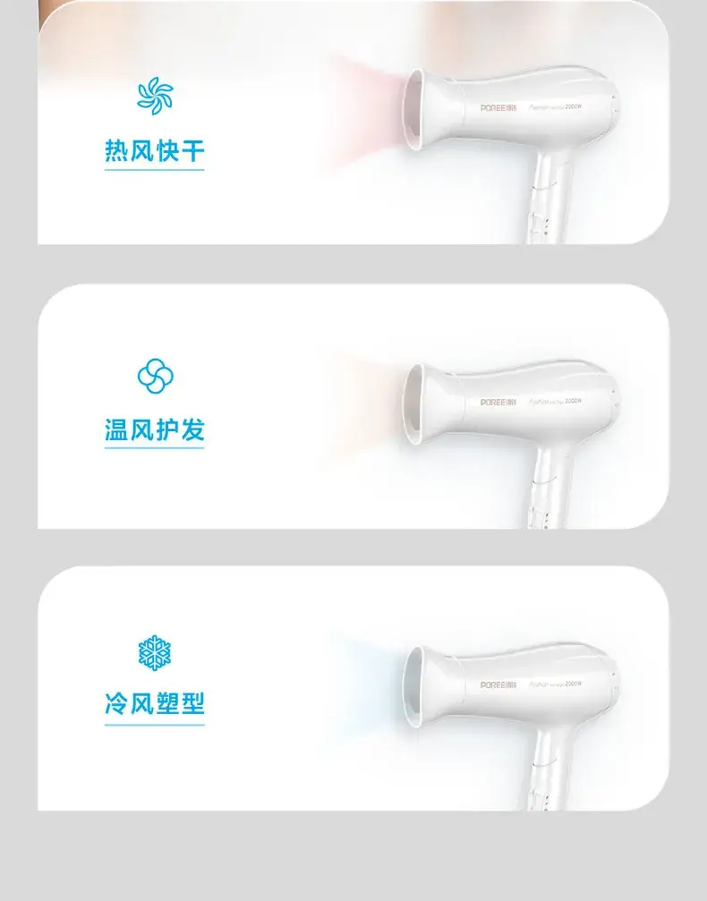1800W High Power Hair Dryer White — feature 6