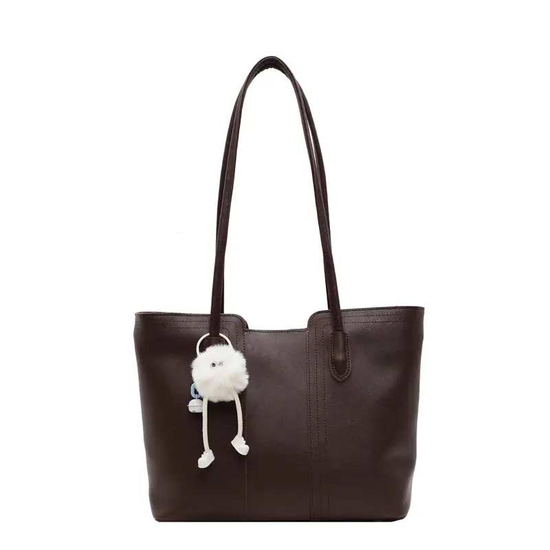 Black Large Capacity Women's Shoulder Tote Bag - Image 9