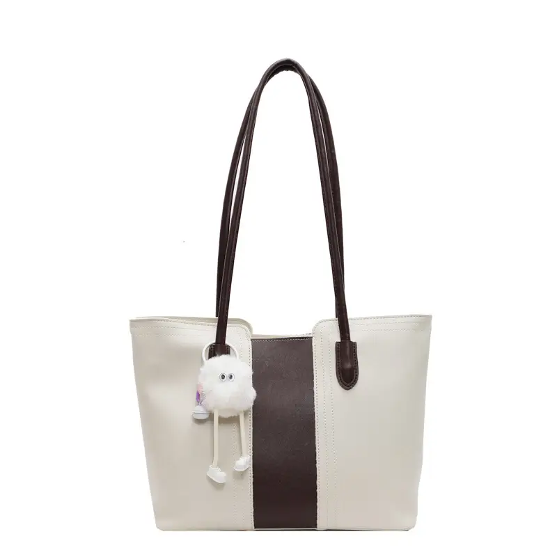 Black Large Capacity Women's Shoulder Tote Bag - Image 2