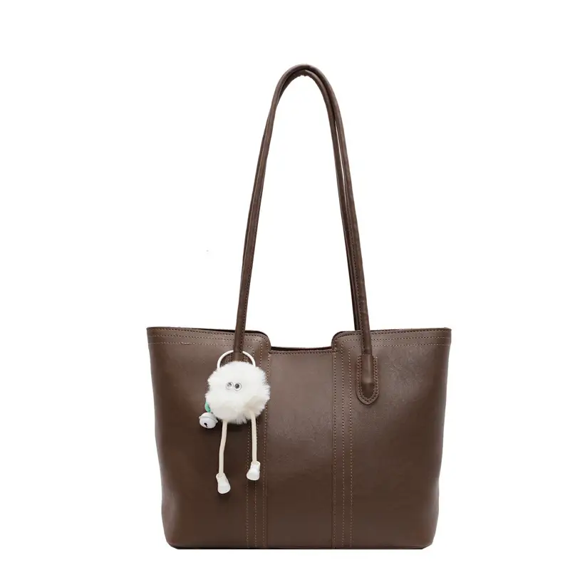 Black Large Capacity Women's Shoulder Tote Bag - Image 3