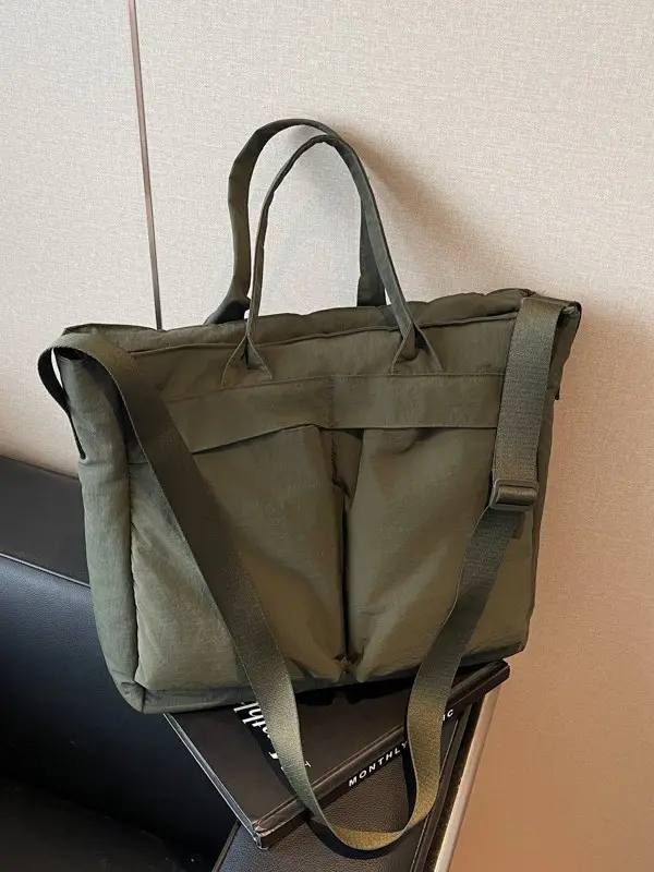 Women's Large Capacity Tan Crossbody Bag 2024 - Image 10