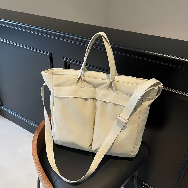 Women's Large Capacity Tan Crossbody Bag 2024 - Image 5