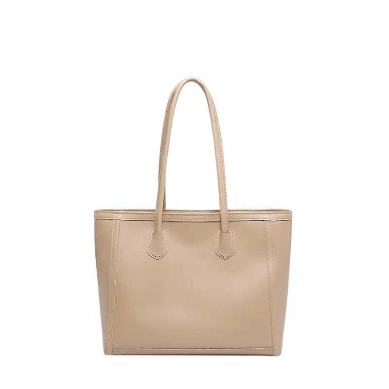 Large Capacity Korean Style Women's Brown Tote Bag - Image 8