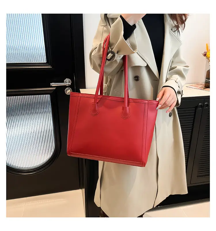Large Capacity Korean Style Women's Brown Tote Bag β feature 17
