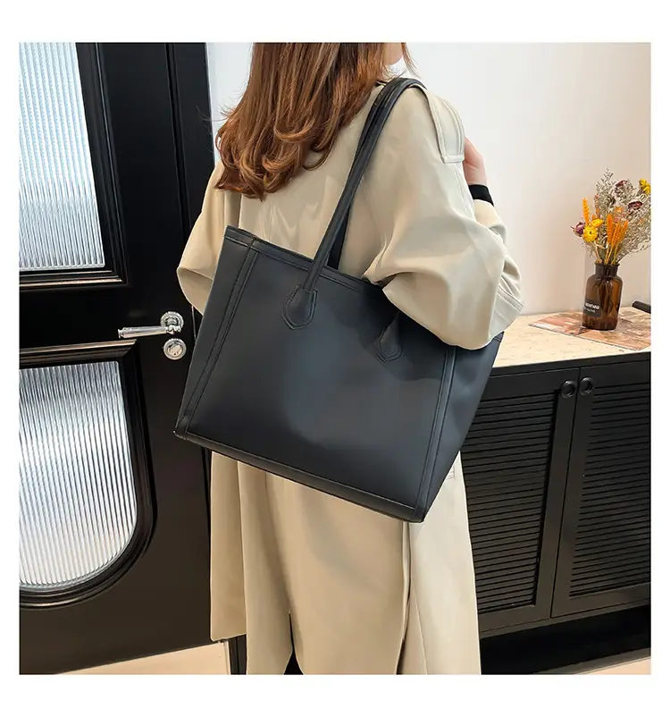 Large Capacity Korean Style Women's Brown Tote Bag β feature 21