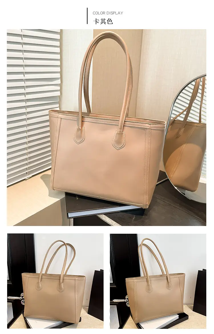 Large Capacity Korean Style Women's Brown Tote Bag β feature 25