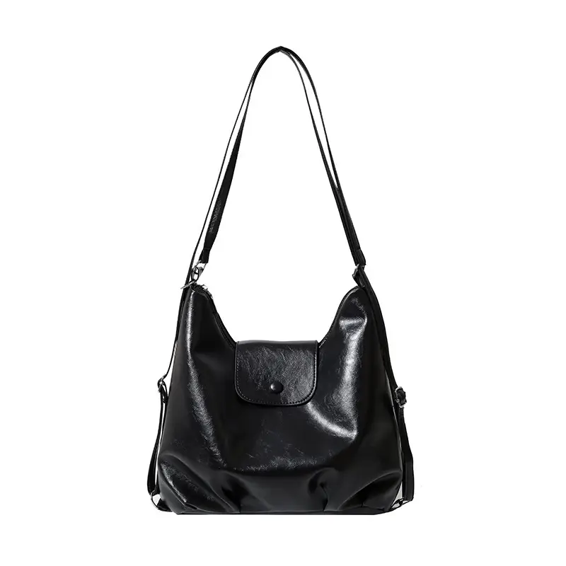 Women's Korean Style Shoulder Bag Large Capacity Brown - Image 7