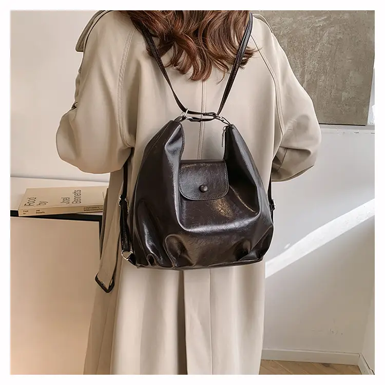Women's Korean Style Shoulder Bag Large Capacity Brown — feature 10