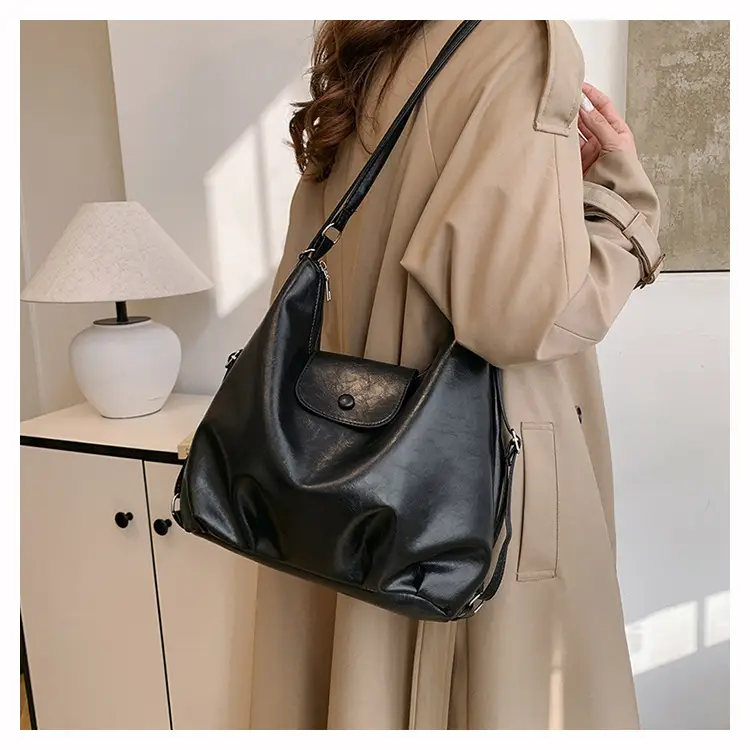 Women's Korean Style Shoulder Bag Large Capacity Brown — feature 12