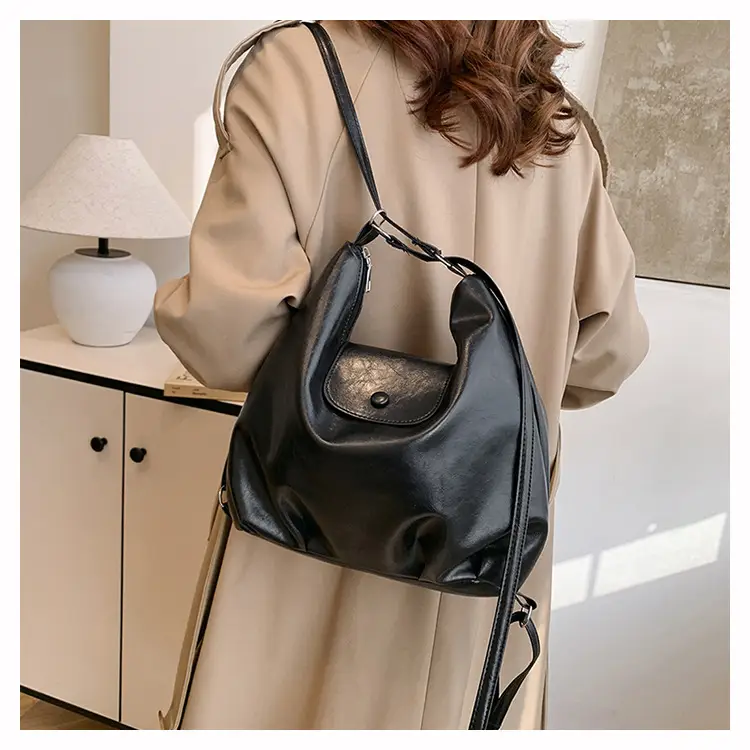 Women's Korean Style Shoulder Bag Large Capacity Brown — feature 14