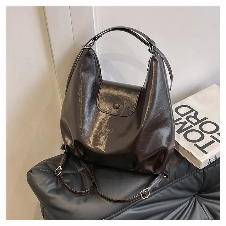 Women's Korean Style Shoulder Bag Large Capacity Brown — feature 18