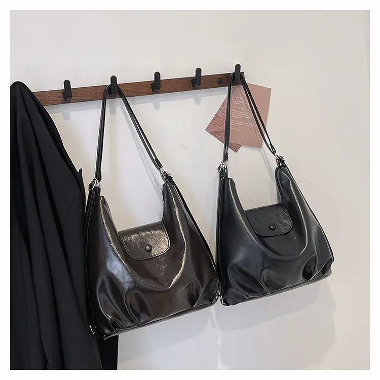 Women's Korean Style Shoulder Bag Large Capacity Brown — feature 21