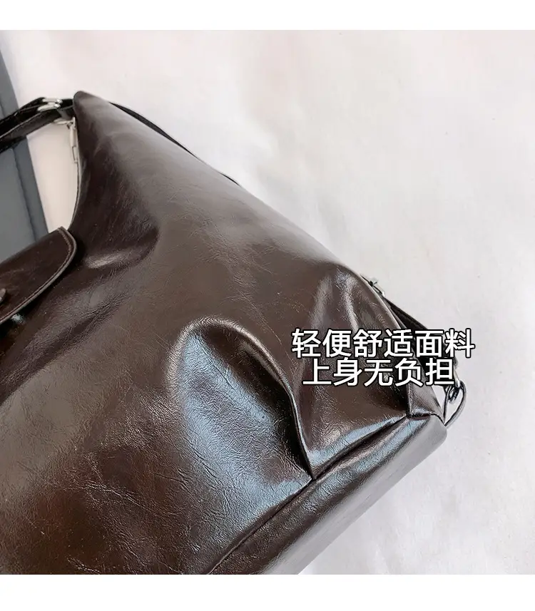 Women's Korean Style Shoulder Bag Large Capacity Brown — feature 3