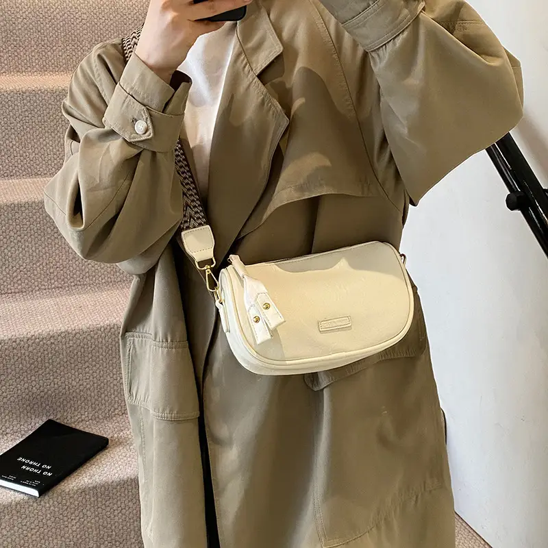 2024 Small Messenger Bag Women Brown Black White - Image 7