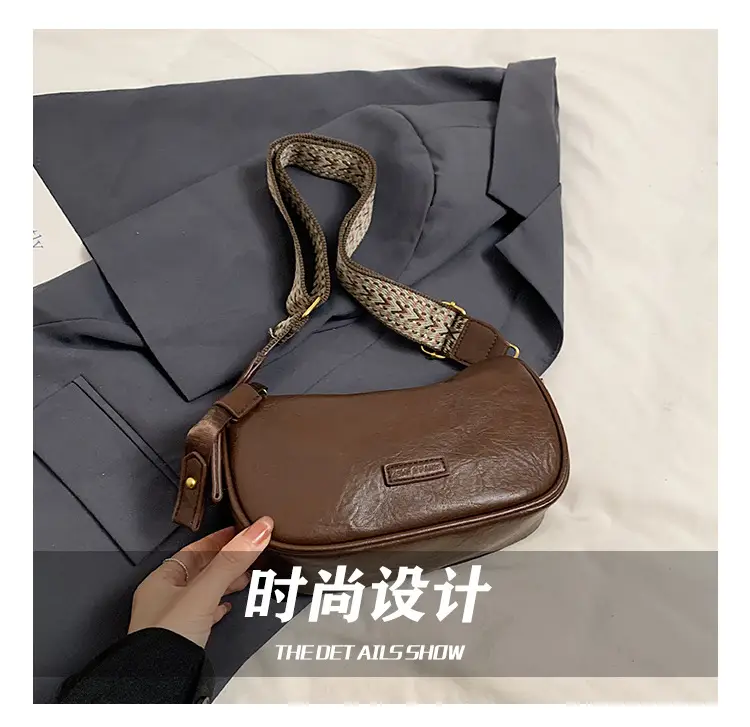 2024 Small Messenger Bag Women Brown Black White — feature 12