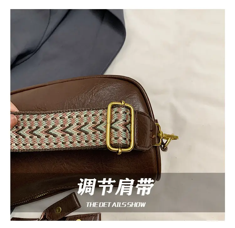 2024 Small Messenger Bag Women Brown Black White — feature 13