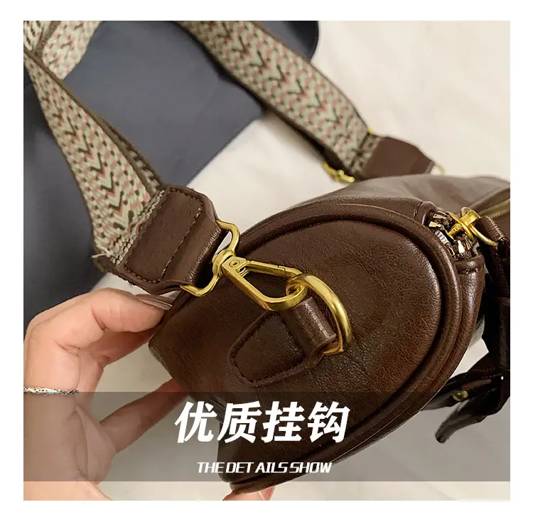 2024 Small Messenger Bag Women Brown Black White — feature 14