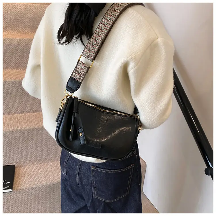 2024 Small Messenger Bag Women Brown Black White — feature 17