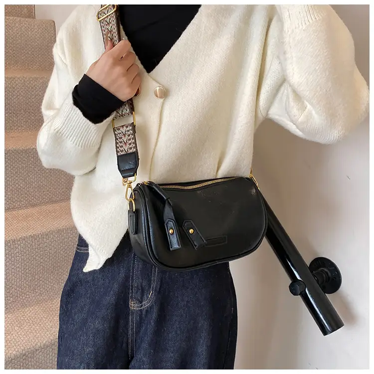 2024 Small Messenger Bag Women Brown Black White — feature 18