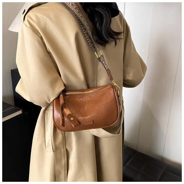 2024 Small Messenger Bag Women Brown Black White — feature 20