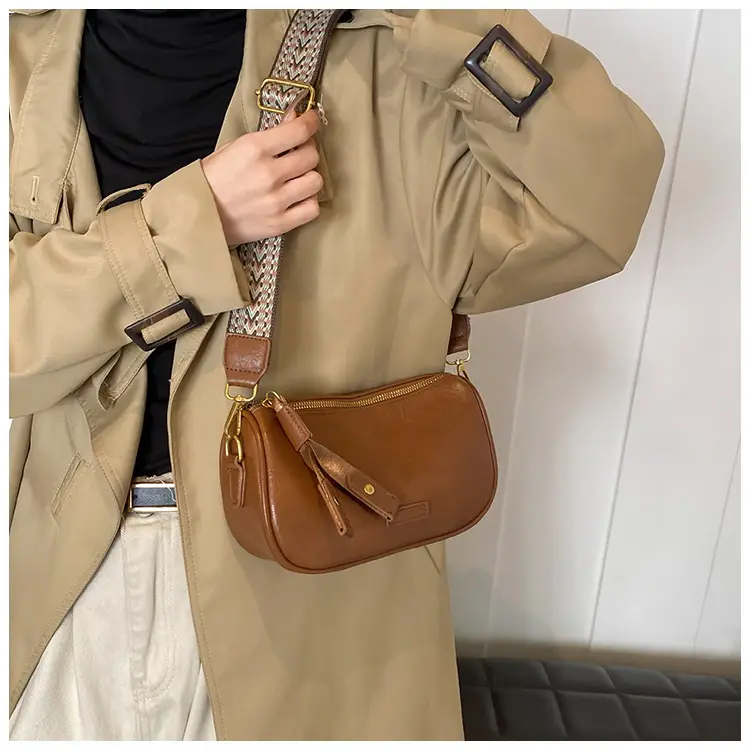 2024 Small Messenger Bag Women Brown Black White — feature 21