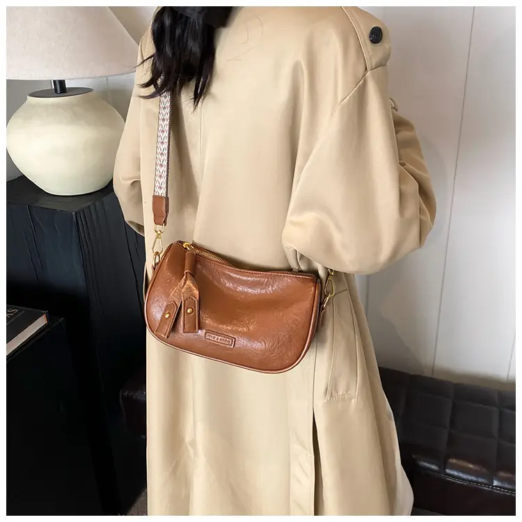 2024 Small Messenger Bag Women Brown Black White — feature 22