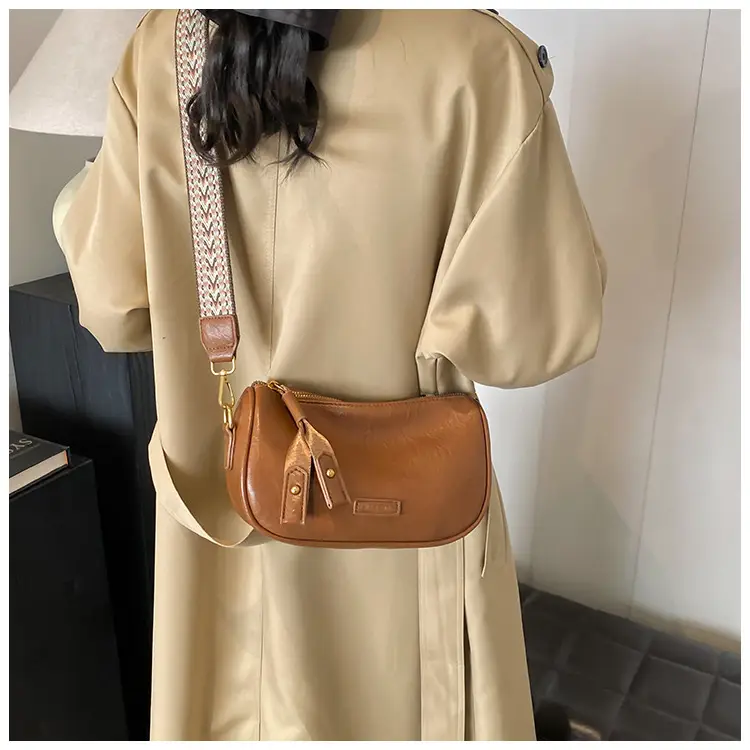 2024 Small Messenger Bag Women Brown Black White — feature 23